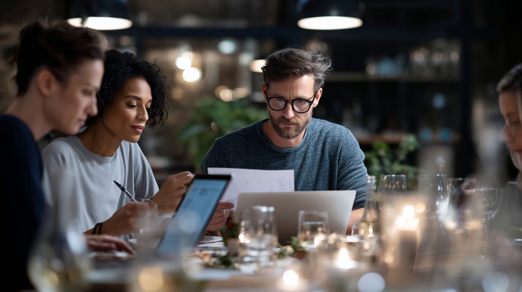 Diverse DevOps team collaborating and brainstorming ideas — Sovereign Tech Recruitment